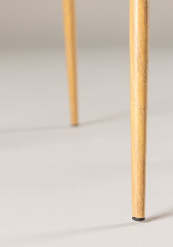 VENTURE DESIGN Modesto spisebordsstol - brun polyester bamsestof og mocca stl