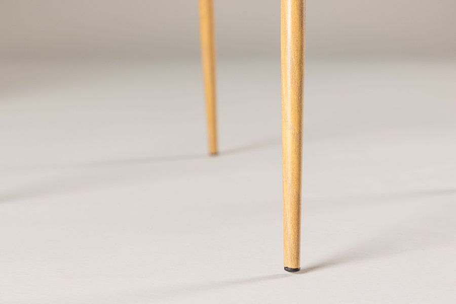 VENTURE DESIGN Modesto spisebordsstol - brun polyester bamsestof og mocca stl