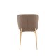 VENTURE DESIGN Modesto spisebordsstol - brun polyester bamsestof og mocca stl