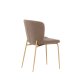 VENTURE DESIGN Modesto spisebordsstol - brun polyester bamsestof og mocca stl