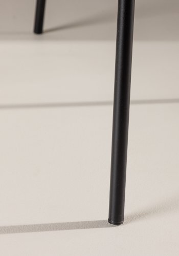 VENTURE DESIGN Chico spisebordsstol - lysebl bouclé stof og sort stl