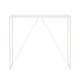 VENTURE DESIGN Brea barbord, rektangulr - beige MDF og stl (60x120)