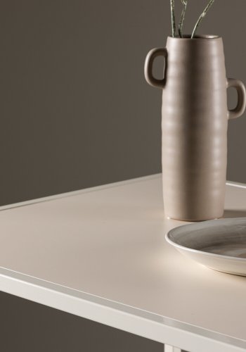 VENTURE DESIGN Brea barbord, rektangulr - beige MDF og stl (60x120)