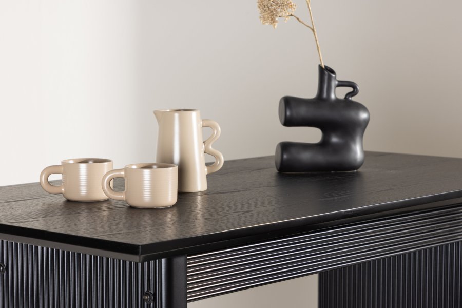 VENTURE DESIGN Vail barbord, rektangulr - sort MDF (120x60)