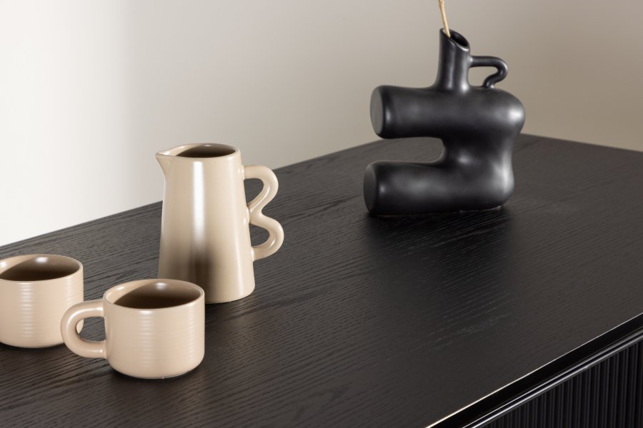 VENTURE DESIGN Vail barbord, rektangulr - sort MDF (120x60)