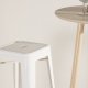 VENTURE DESIGN Tempe barstol, m. fodsttte - beige stl
