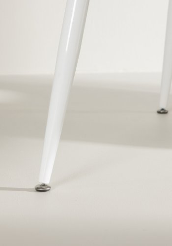 VENTURE DESIGN Silar spisebord, rektangulr - hvid MDF og stl (90x180)