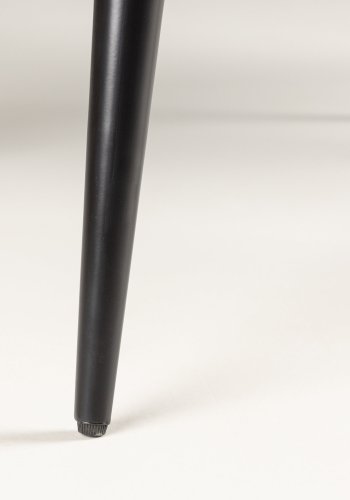 VENTURE DESIGN Polar spisebord, kvadratisk - sort MDF og stl (75x75)