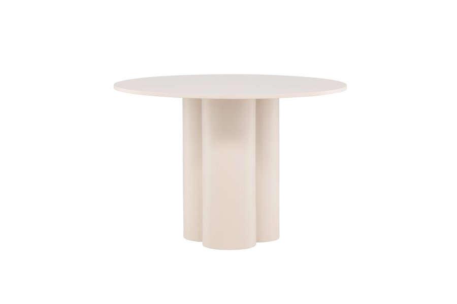 VENTURE DESIGN Olivia spisebord, rund - beige MDF (110)