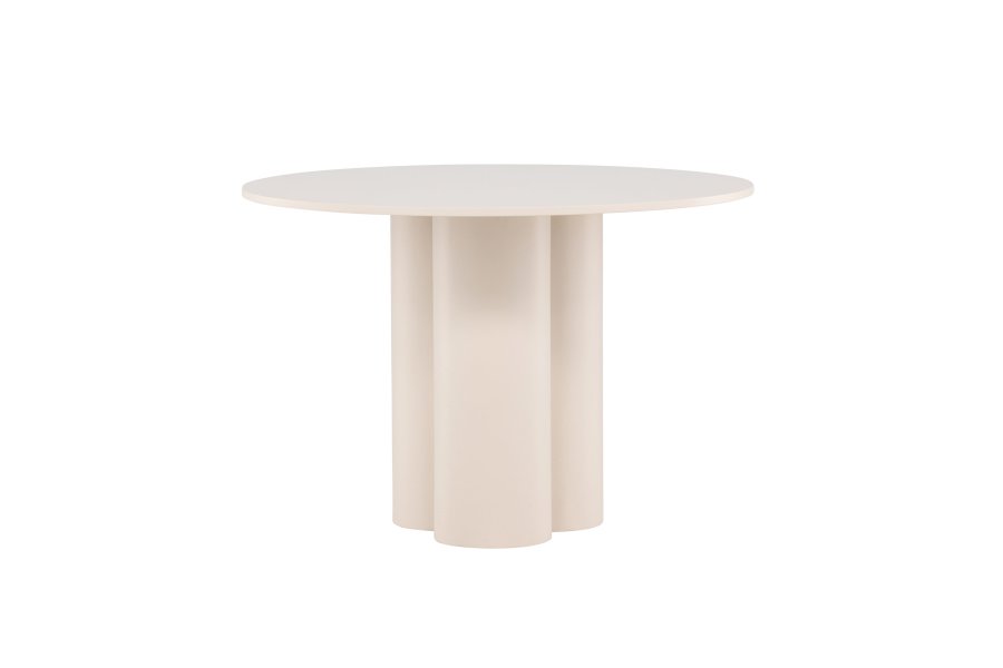 VENTURE DESIGN Olivia spisebord, rund - beige MDF (110)