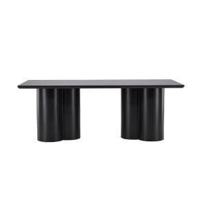 VENTURE DESIGN Olivia spisebord, rektangulr - sort 3D-papir MDF (100x210)