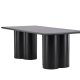 VENTURE DESIGN Olivia spisebord, rektangulr - sort 3D-papir MDF (100x210)