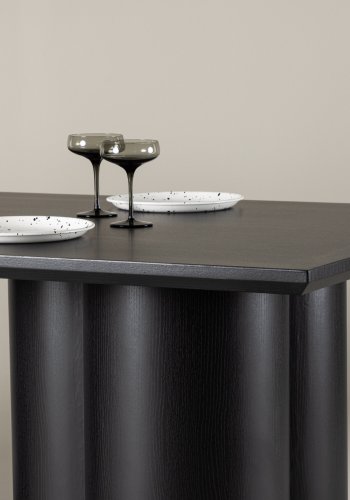 VENTURE DESIGN Olivia spisebord, rektangulr - sort 3D-papir MDF (100x210)
