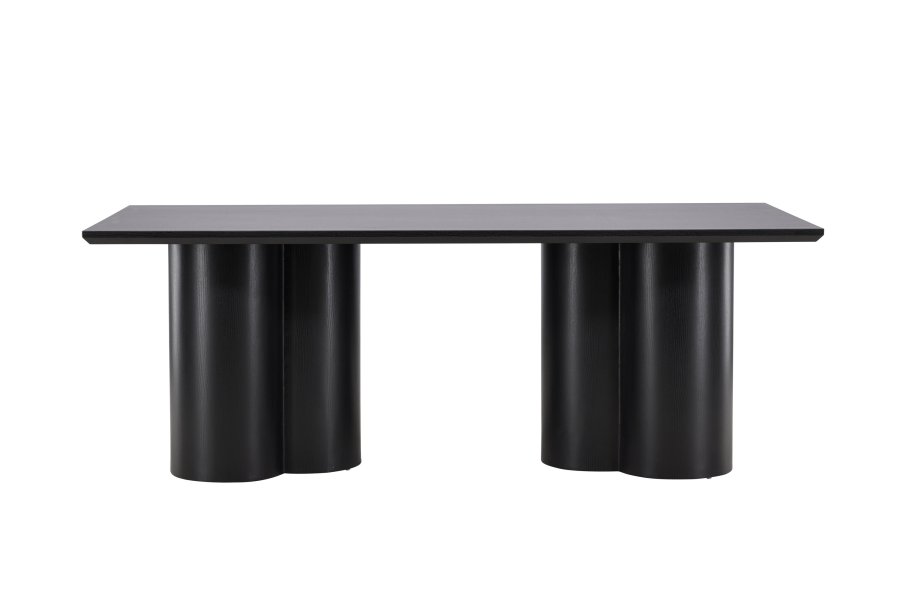 VENTURE DESIGN Olivia spisebord, rektangulr - sort 3D-papir MDF (100x210)