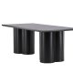 VENTURE DESIGN Olivia spisebord, rektangulr - sort 3D-papir MDF (100x210)