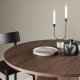 VENTURE DESIGN Bootcut spisebord, rund - mocca MDF (110)