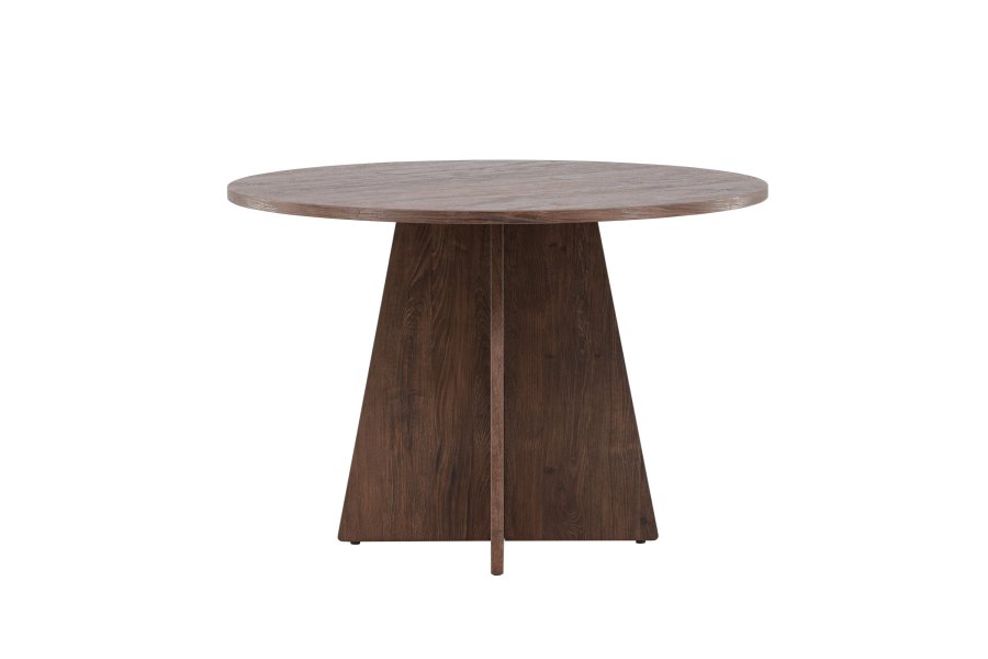 VENTURE DESIGN Bootcut spisebord, rund - mocca MDF (110)