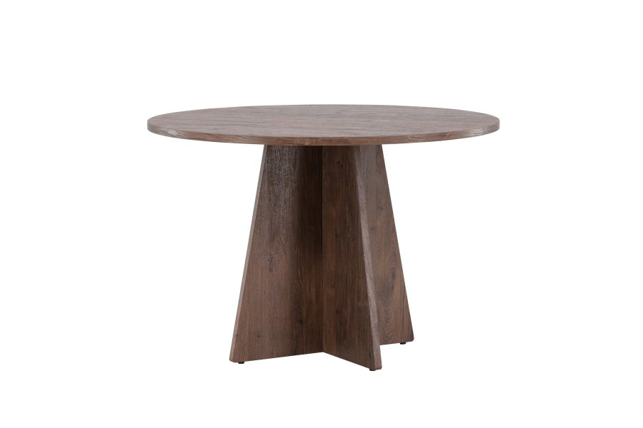 VENTURE DESIGN Bootcut spisebord, rund - mocca MDF (110)