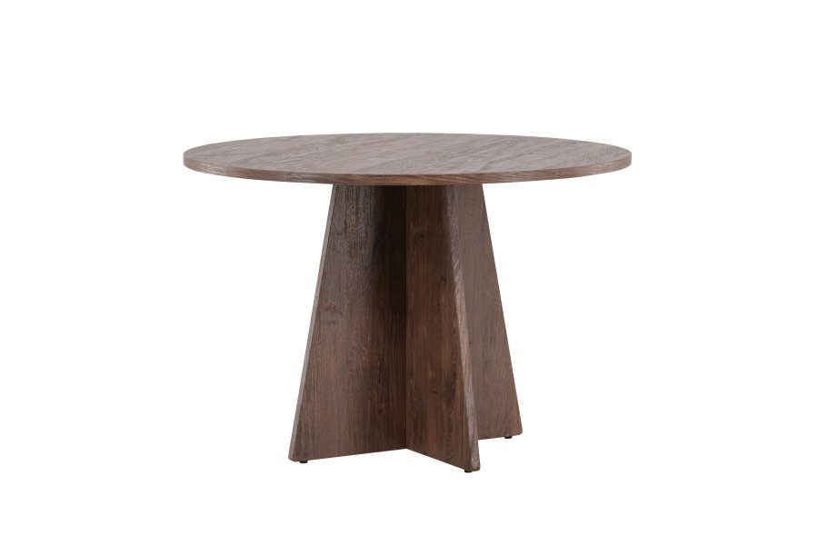 VENTURE DESIGN Bootcut spisebord, rund - mocca MDF (110)