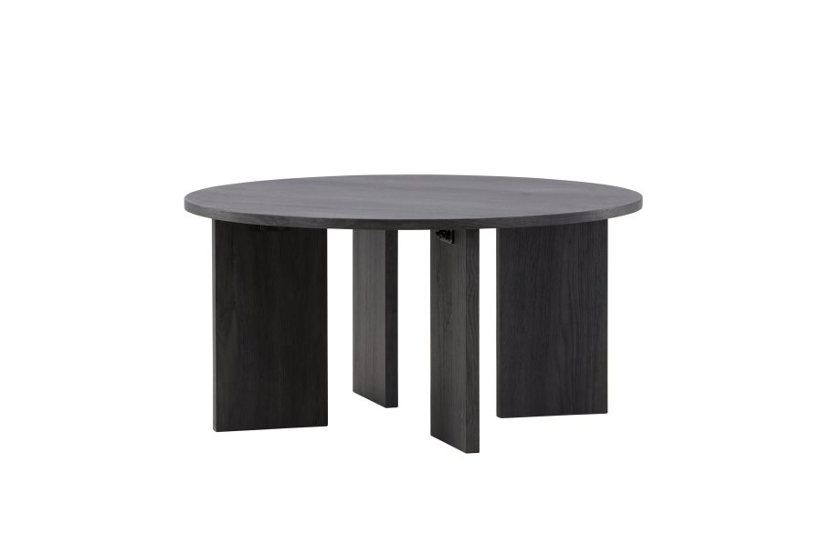 VIND COLLECTION Askerön sofabord, rund - sort MDF (80)