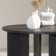 VIND COLLECTION Askerön sofabord, rund - sort MDF (80)
