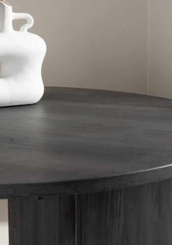 VIND COLLECTION Askerön sofabord, rund - sort MDF (80)