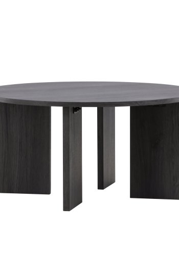 VIND COLLECTION Askerön sofabord, rund - sort MDF (80)
