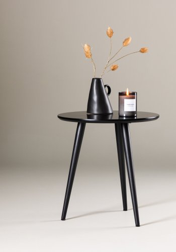 VIND COLLECTION Askim sidebord, rund - sort MDF og stl (48)