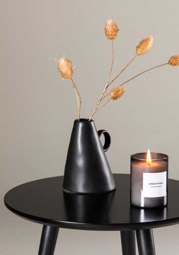 VIND COLLECTION Askim sidebord, rund - sort MDF og stl (48)