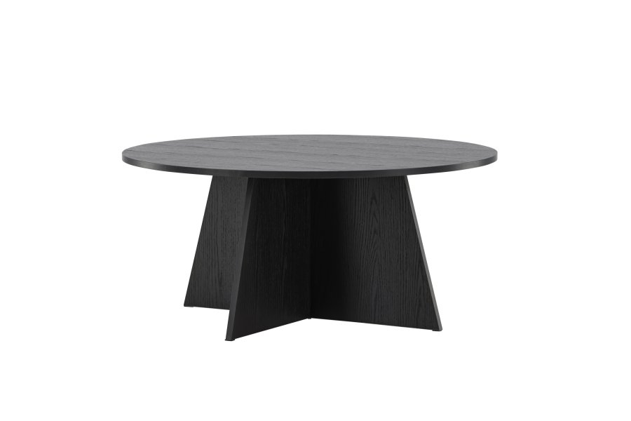 VENTURE DESIGN Bootcut sofabord, rund - sort MDF (10)