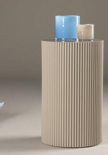 VENTURE DESIGN Lenox sidebord, rund - beige MDF (30,5)