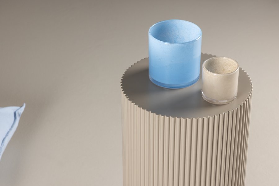 VENTURE DESIGN Lenox sidebord, rund - beige MDF (30,5)