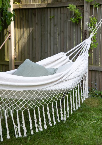 VENTURE DESIGN Banate hngekje - hvid stof