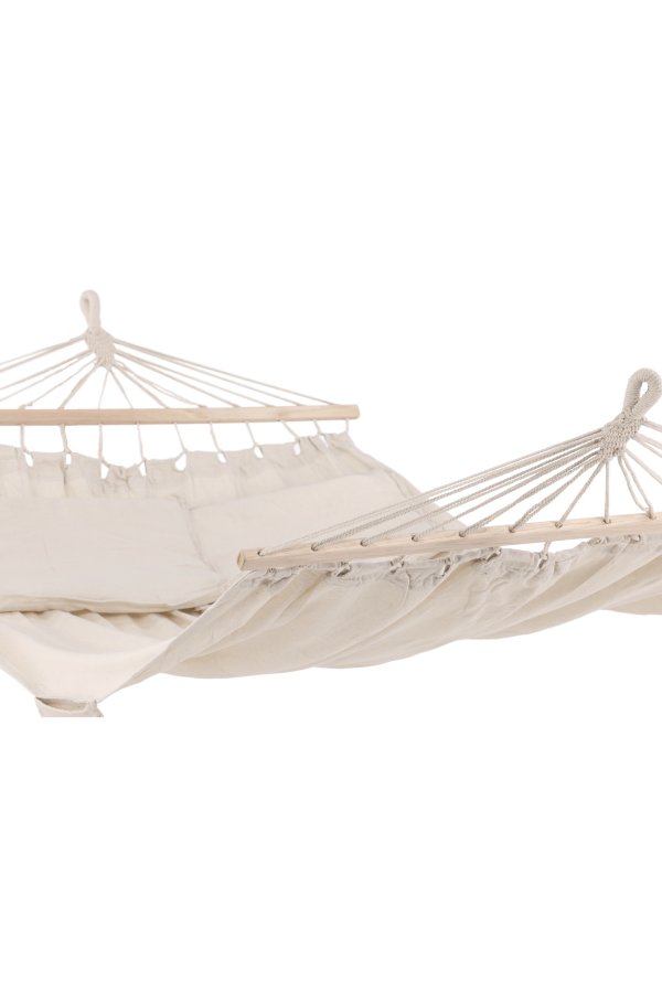 VENTURE DESIGN Anini hngekje - hvid stof og natur tr