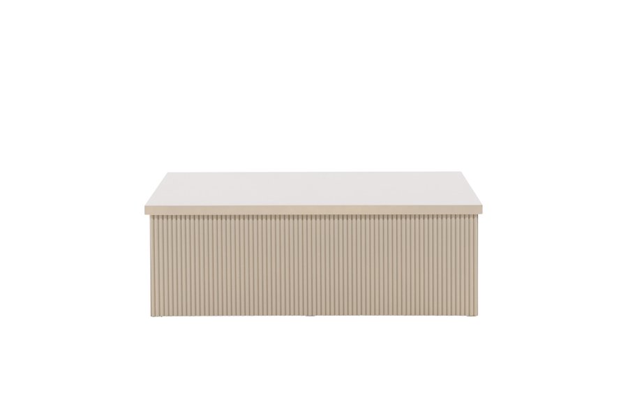 VENTURE DESIGN Lenox sofabord, kvadratisk - beige MDF (90x90)