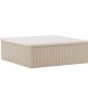 VENTURE DESIGN Lenox sofabord, kvadratisk - beige MDF (90x90)