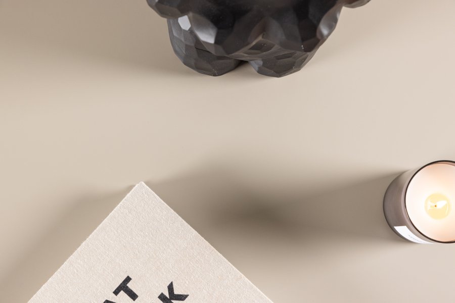 VENTURE DESIGN Lenox sofabord, kvadratisk - beige MDF (90x90)