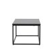 VENTURE DESIGN Mallan sofabord, rektangulr - sort MDF og stl (60x120)