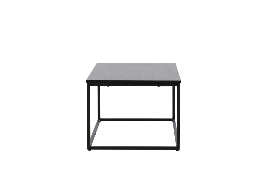 VENTURE DESIGN Mallan sofabord, rektangulr - sort MDF og stl (60x120)
