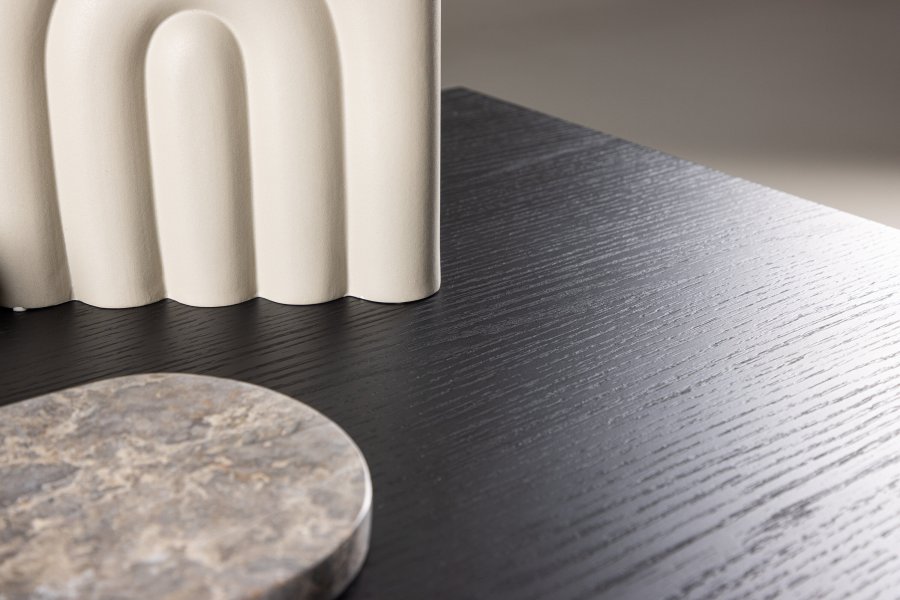 VENTURE DESIGN Mallan sofabord, rektangulr - sort MDF og stl (60x120)