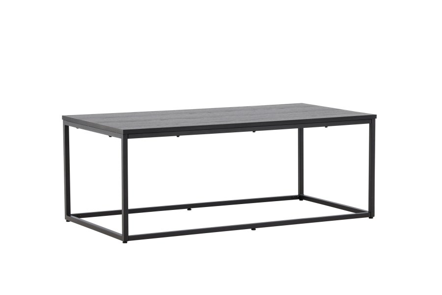 VENTURE DESIGN Mallan sofabord, rektangulr - sort MDF og stl (60x120)