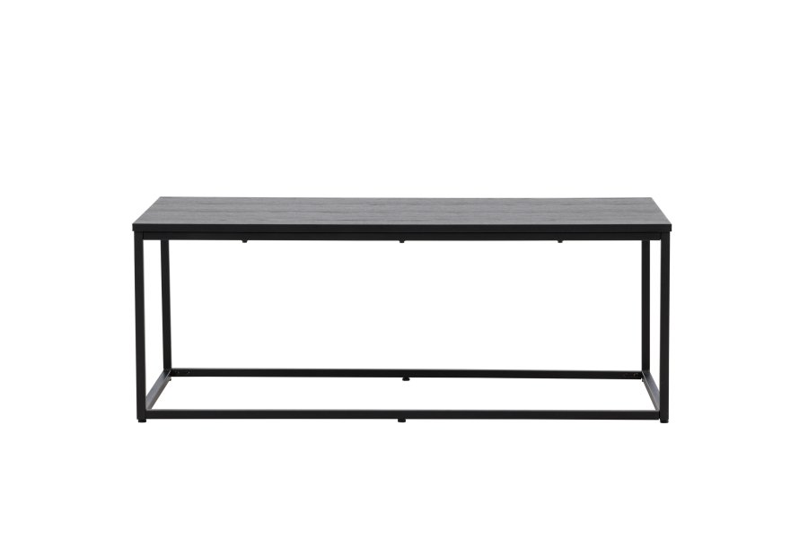 VENTURE DESIGN Mallan sofabord, rektangulr - sort MDF og stl (60x120)