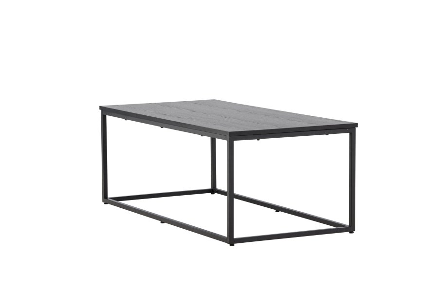 VENTURE DESIGN Mallan sofabord, rektangulr - sort MDF og stl (60x120)