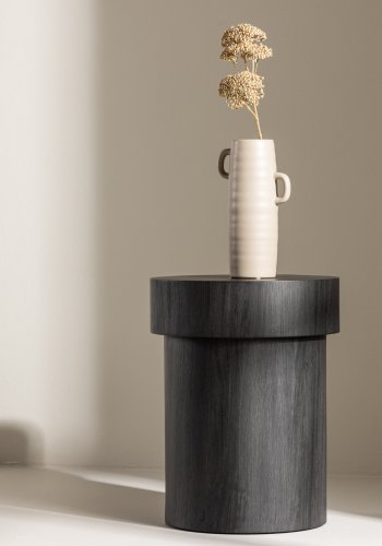 VIND COLLECTION Malung sidebord, rund - sort MDF (35)