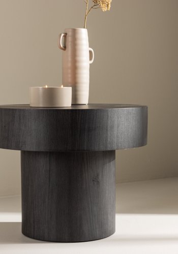 VIND COLLECTION Malung sidebord, rund - sort MDF (50)