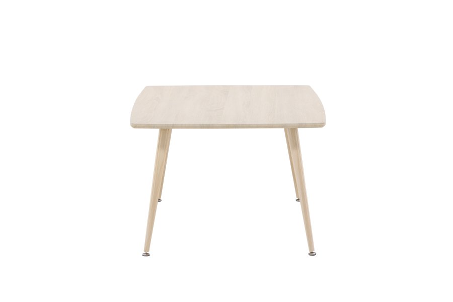 VENTURE DESIGN Plaza sofabord, rektangulr - hvidvasket MDF og stl (70x120)