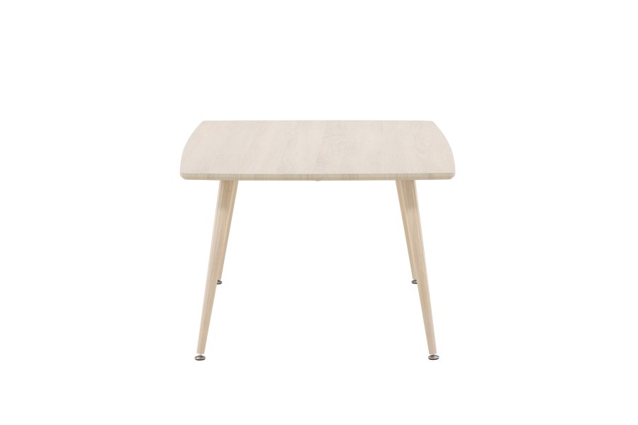 VENTURE DESIGN Plaza sofabord, rektangulr - hvidvasket MDF og stl (70x120)