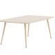 VENTURE DESIGN Plaza sofabord, rektangulr - hvidvasket MDF og stl (70x120)