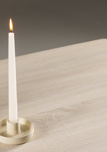 VENTURE DESIGN Plaza sofabord, rektangulr - hvidvasket MDF og stl (70x120)