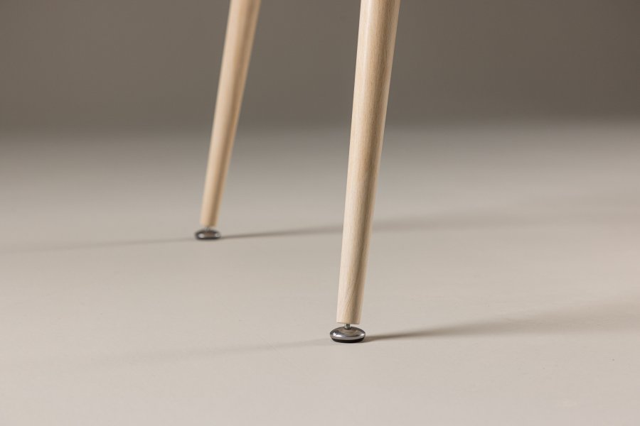 VENTURE DESIGN Plaza sofabord, rektangulr - hvidvasket MDF og stl (70x120)